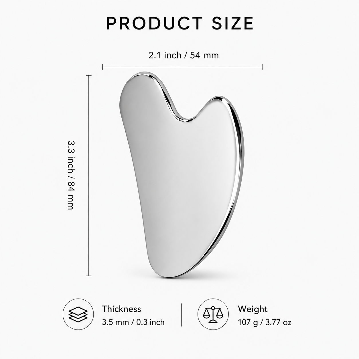 Daily Cosmetics™ | Stainless Steel Gua Sha Stone